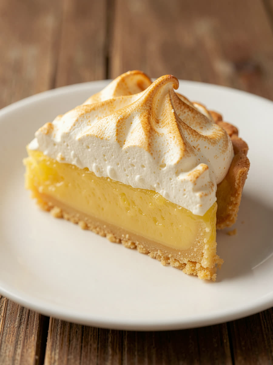 Torta doce de limão com merengue